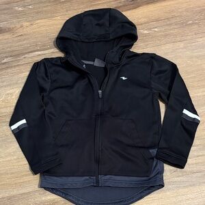 Athletic Works Black Jacket with Gray Trim
